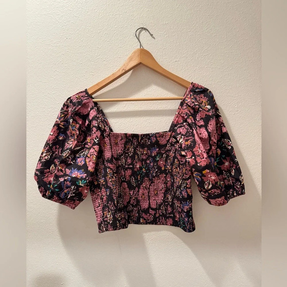 Cleobell Eva Crop Blouse in Jolie - Picture 7 of 11